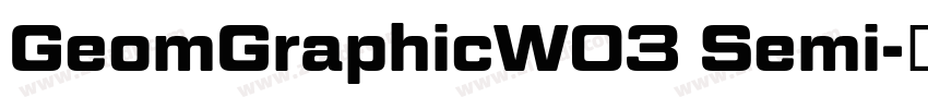 GeomGraphicW03 Semi字体转换